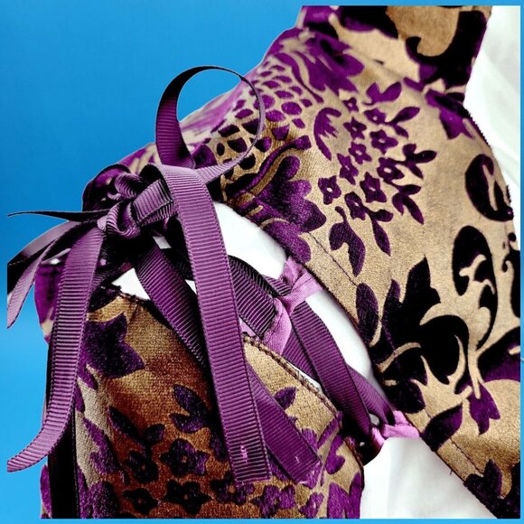 Victorian Steampunk Military Gothic Coat Dress Size 16 Women's Pirate Costume - Picture 4 of 10